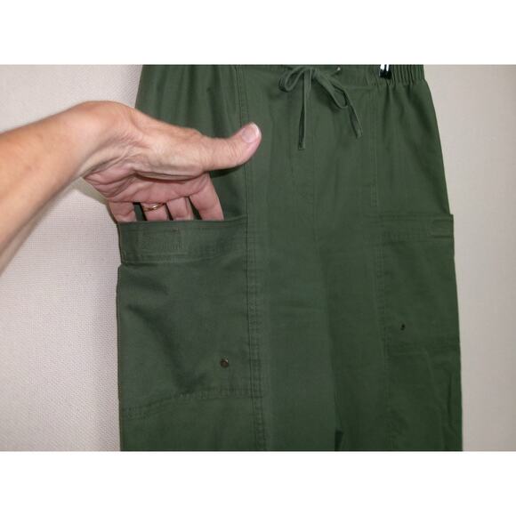 Allison Daley Cargo Capri Military Green Size 12 Casual Beach Errands Travel - Picture 3 of 12